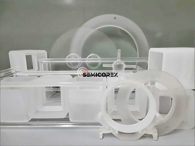 Quelle est la contrainte des pièces en verre de quartz