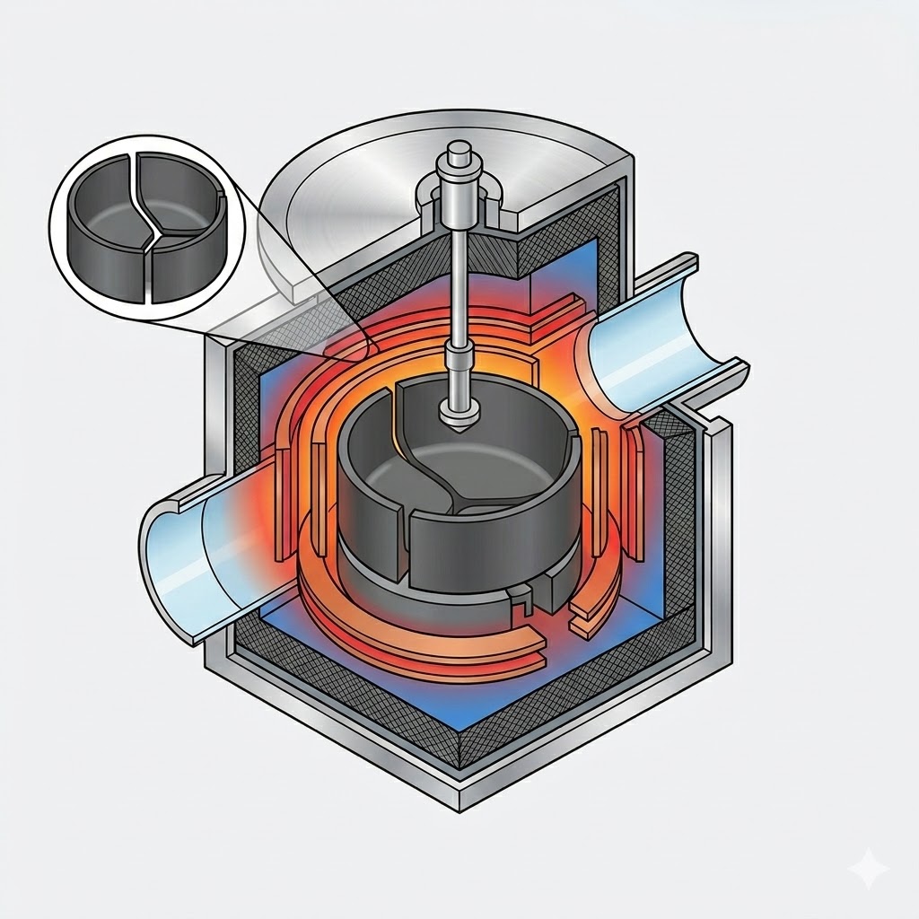 Système de champ thermique à base de carbone