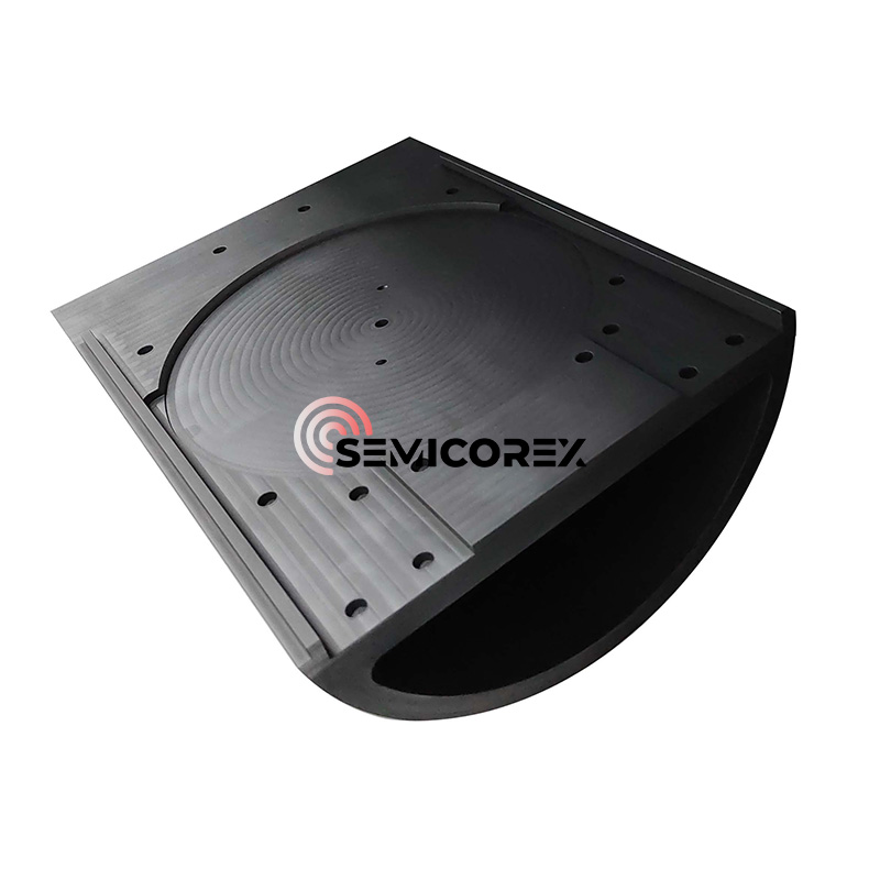 Pièces demi-lune revêtues de SiC